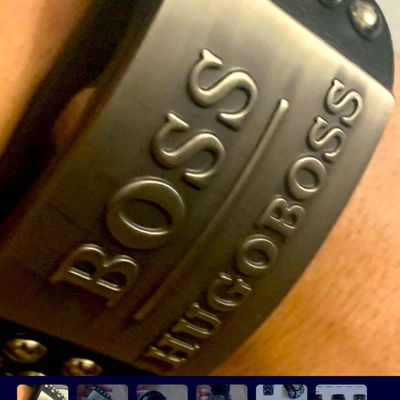 Excellent condition cuff watch leather Hugo Boss